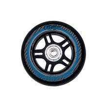 Load image into Gallery viewer, Fit-Tru Cruze 84mm Blue Inline Skate Wheels 4-Pack - Blk/Blu/Gry
 - 1