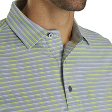 Load image into Gallery viewer, FootJoy Lisle Classic Stripe Grey Mens Golf Polo
- 3