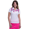EP New York Mordern Floral Womens Golf Polo