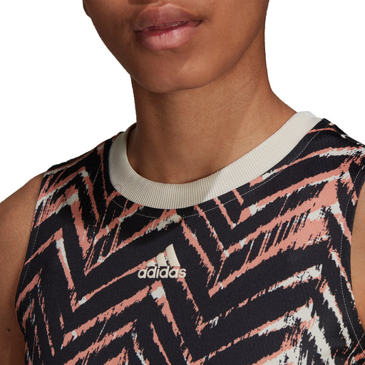 Adidas PB Printed Match W White Womens Tennis Tank