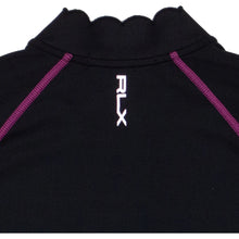 Load image into Gallery viewer, RLX Ralph Lauren Scallop Blk Womens Golf 1/4 Zip
 - 2