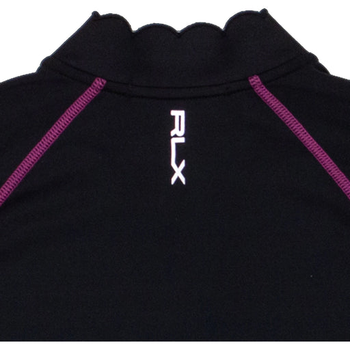 RLX Ralph Lauren Scallop Blk Womens Golf 1/4 Zip