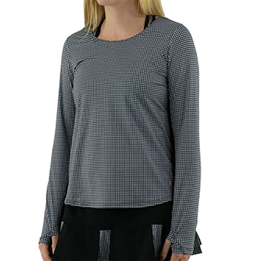 Cross Court Grenada Hndsth Wht Wmn LS Tennis Shirt - WHITE 0110/L