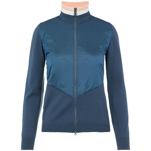 J. Lindeberg Luna Knit Hybrid Blu Wmn Golf Sweater