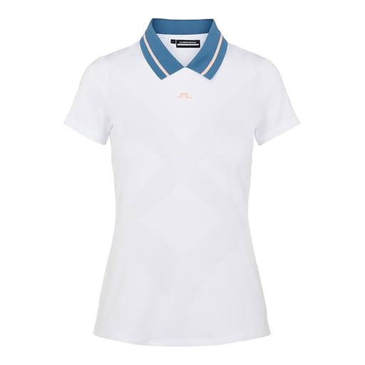 J. Lindeberg Nilo White Womens Golf Polo