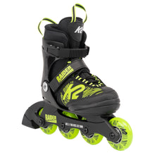 Load image into Gallery viewer, K2 Raider Black-Lime Boys Adjustable Inline Skates - Black/Lime/4-8
 - 1