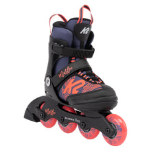 Load image into Gallery viewer, K2 Marlee Purple Girls Adjustable Inline Skates - Purple/Coral/4-8
 - 1