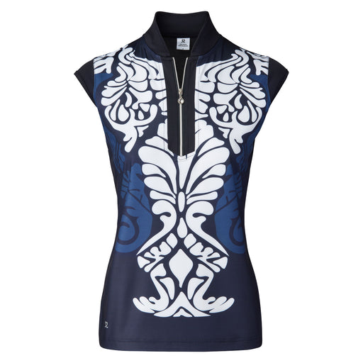 Daily Sports Malgo Navy Women Cap Sleeve Golf Polo