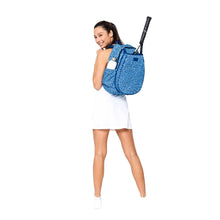 Load image into Gallery viewer, Ame & Lulu Game On Blue Leopard Tennis Backpack
 - 3