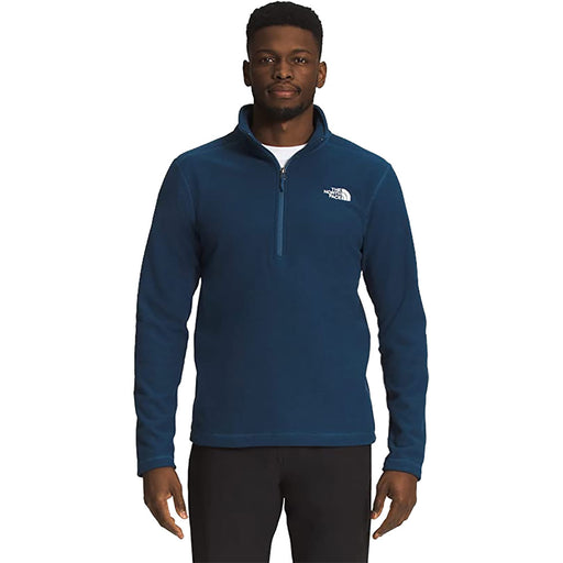 The North Face Txtrd Cap Rock Fleece Mens 1/4 Zip - Shady Blue Hdc/XXL