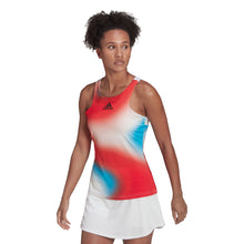 Load image into Gallery viewer, Adidas HEAT.RDY Primblu Y-Tank Wmn Tennis Tank Top - WHT/RED/SKY 100/L
 - 3