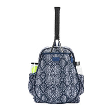 Load image into Gallery viewer, Ame & Lulu Game On Navy Snakeskin Tennis Backpack - Navy Snakeskin
 - 1