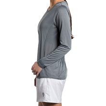 Load image into Gallery viewer, Baddle Womens Longsleeve Pickleball Shirt - Hthr Shadow Shw/XL
 - 4