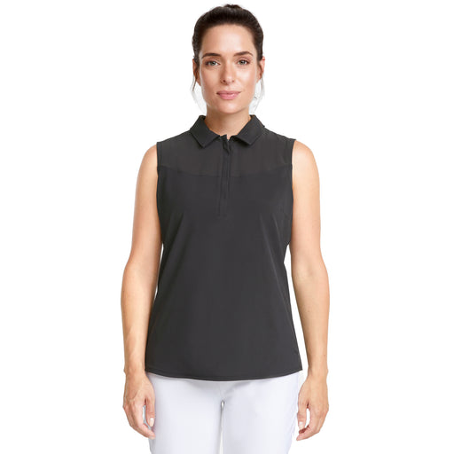 Puma Harding Womens Sleeveless Golf Polo - PUMA BLACK 02/L