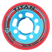 Load image into Gallery viewer, Sure Grip Titan Roller Skate Wheels 4-Pack - Red/62MM
 - 4