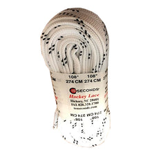 Load image into Gallery viewer, Ten Seconds Cotton Hockey Skate Laces - White/120 IN
- 2
