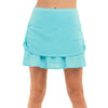 Lucky in Love Ruche Sky Womens Golf Skort