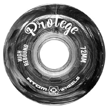 Load image into Gallery viewer, Jackson Atom Protege High Rebond Inline Wheels 6pk - Smoke Black Bk/72 MM
 - 4
