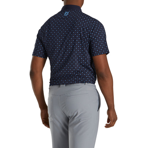 FootJoy Athletic Fit Deco Print Nvy Mens Golf Polo