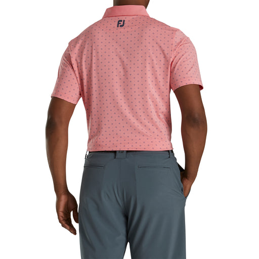 FootJoy Athletic Fit Deco Prnt Coral Men Golf Polo