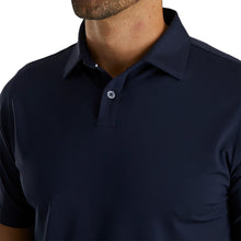 Load image into Gallery viewer, FootJoy Athletic Fit Solid Navy Mens Golf Polo
- 3