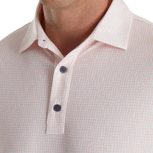 Load image into Gallery viewer, FootJoy Bead Chain Print Lisle Pink Mens Golf Polo
- 3