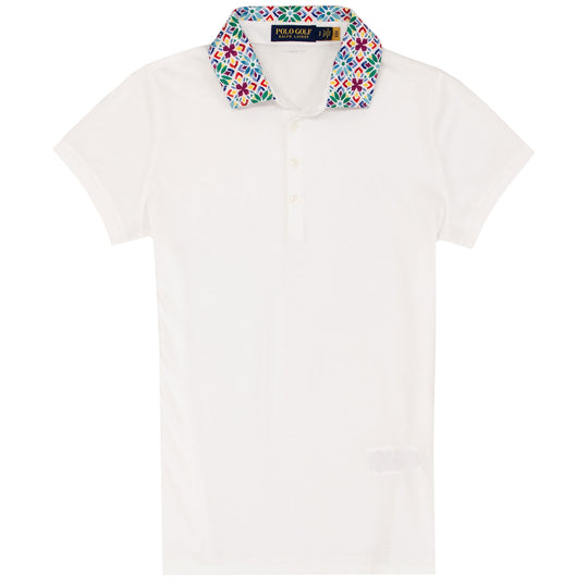 Polo Golf Ralph Lauren Lux Jersey Pure White Womens Golf Polo