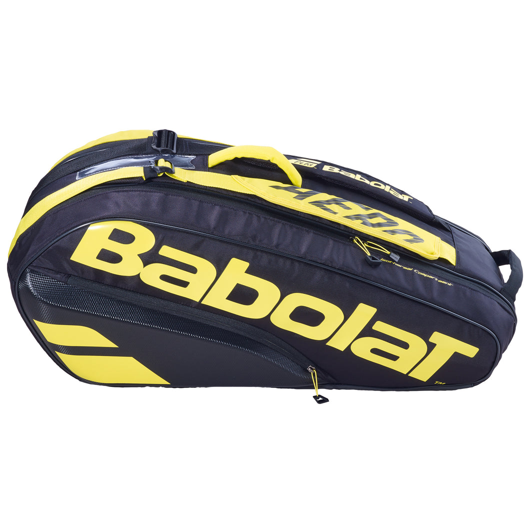 Babolat Pure Aero RH X6 Tennis Bag - Black/Yellow