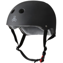 Load image into Gallery viewer, Triple Eight Certified Sweatsaver Bk Rubber Helmet - Black Rubber/L/XL
- 1