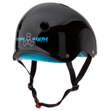 Load image into Gallery viewer, Triple Eight Certified Sweatsaver Blk Gloss Helmet
- 2