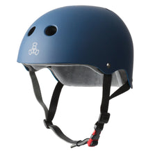Load image into Gallery viewer, Triple Eight Certified Sweatsaver Nvy Rubbr Helmet - Navy Rubber/L/XL
- 1