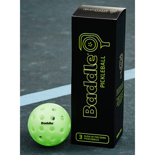 Baddle Glow in Dark Outdoor Pickleball Balls 3 PK
