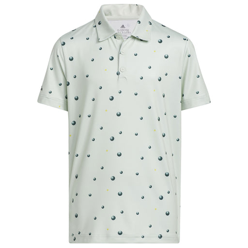 Adidas Golf Ball Print Boys Golf Polo