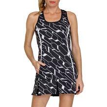 Load image into Gallery viewer, Tail Kalindi Geo Onyx Womens Tennis Dress - GEO ONYX Q66/L
 - 1