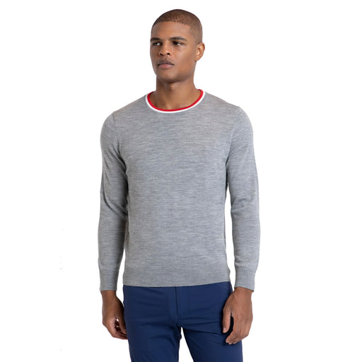 Redvanly Robinson Iron Mens Golf Crewneck Sweater - Iron/XL