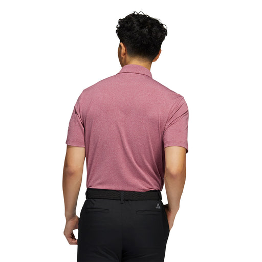 Adidas Ultimate365 Heather Burgundy Mens Golf Polo
