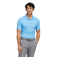 Load image into Gallery viewer, Adidas Heather HEAT.RDY Blue Rush Mens Golf Polo - Blue Rush/White/XXL
 - 1