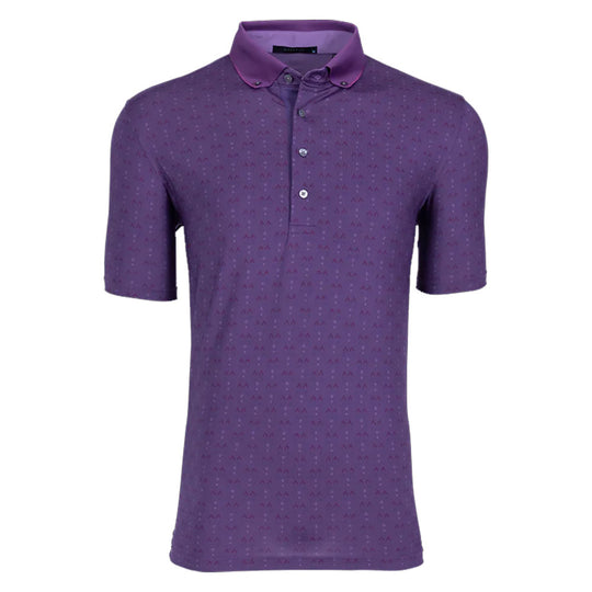 Greyson Deco Wolf Nightshade Mens Golf Polo