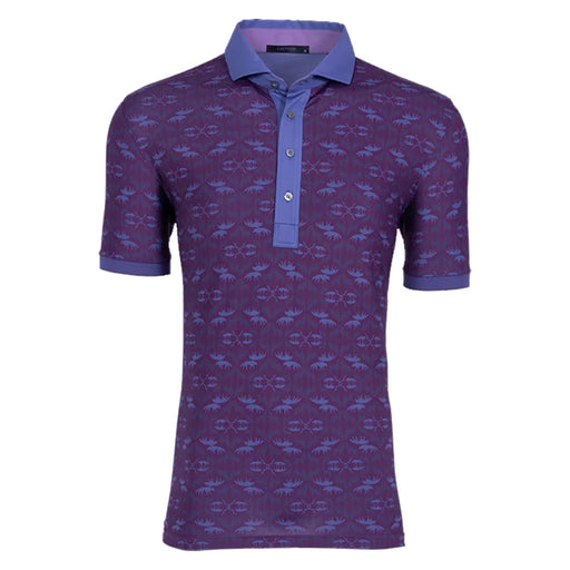 Greyson Wolf Labyrinth Mens Golf Polo - AUBERGINE 373/L