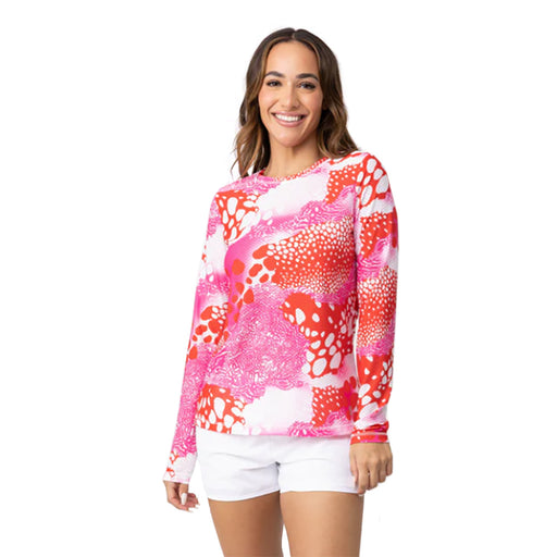 Sofibella Airflow Womens LS Tennis Shirt - Serendipity/2X