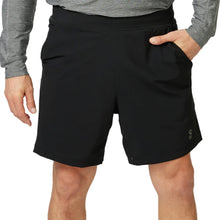 Load image into Gallery viewer, Sofibella SB Sport 7 in Mens Tailored Tennis Short - Black/2X
 - 1