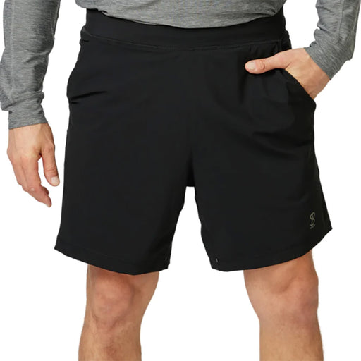 Sofibella SB Sport 7 in Mens Tailored Tennis Short - Black/2X