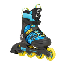 Load image into Gallery viewer, K2 Raider Pro Pack Boys Adjustable Inline Skates - Blue/Yellow/4-8
 - 1