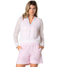 Load image into Gallery viewer, Lucky In Love Nostalgia Womens Tennis Pullover - WHITE 110/L
 - 1