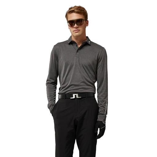 J. Lindeberg Tour Tech Mens Long Sleeve Golf Polo - VOLCAN ASH U228/XL