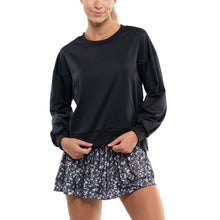 Load image into Gallery viewer, Lucky in Love Ruche Back Womens Tennis Pullover - BLACK 001/XL
 - 1