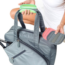 Load image into Gallery viewer, Ame & Lulu Sweet Shot 3.0 Charcoal Tennis Tote
 - 2