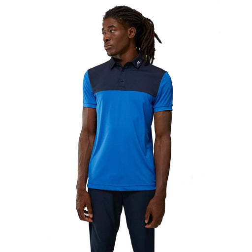 J. Lindeberg Jeff Reg Fit Naut Blue Mens Golf Polo - NAUT BLUE O346/XL