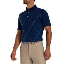 Load image into Gallery viewer, FootJoy Raker Print Mens Golf Polo - Navy/XL
- 1