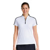 NVO Umber Short Sleeve Mock Womens Golf Polo